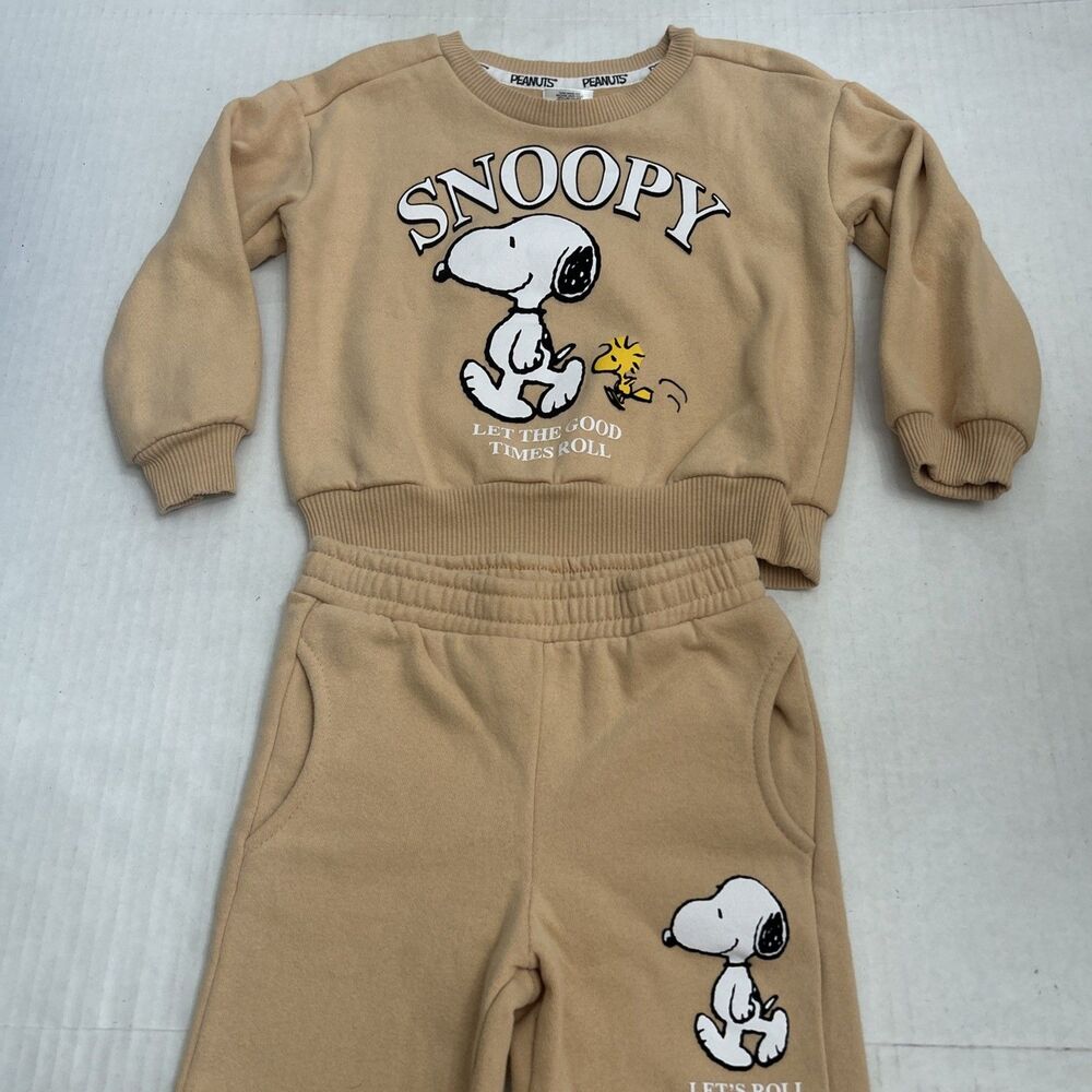Peanuts Snoopy Toddler Girls Jogger Set, Size 3T